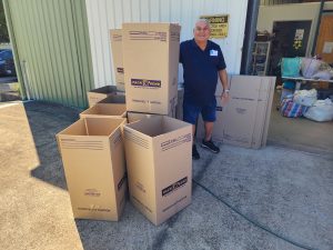 Boxes for regional transport of Care Kits
