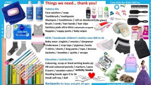 Donations needed for Care Kits