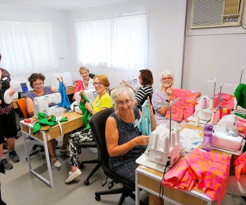 Community sewing for Care Kits